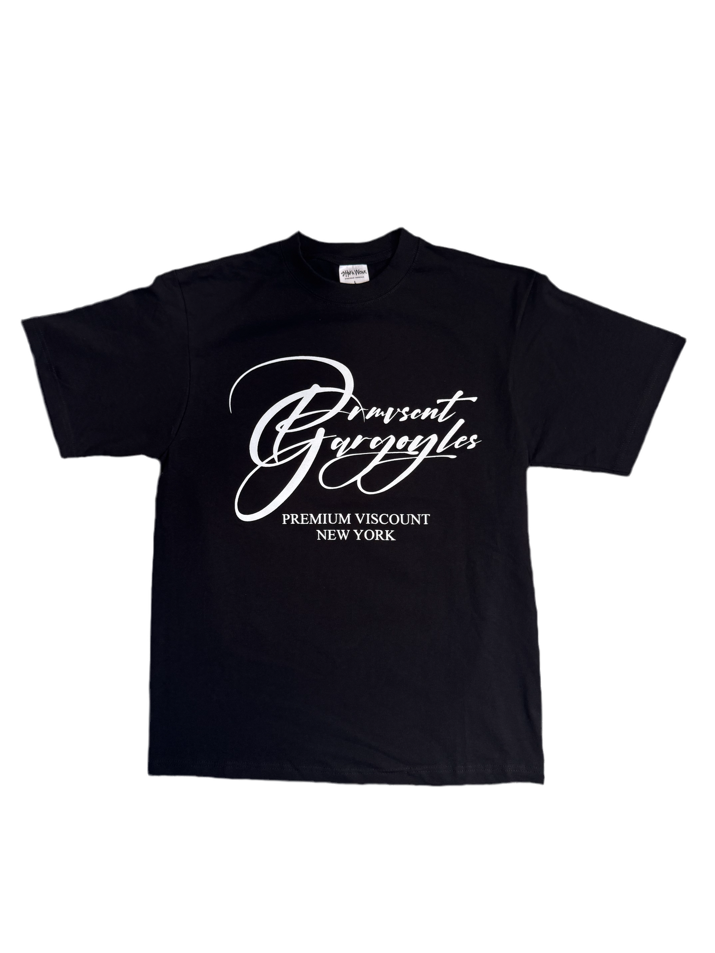 Script Tee Black